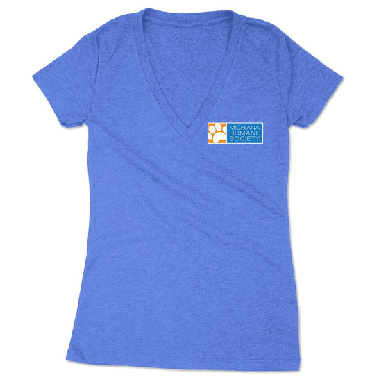 Michiana Humane Society Logo - Women's V-Neck Tri-Blend T-Shirt