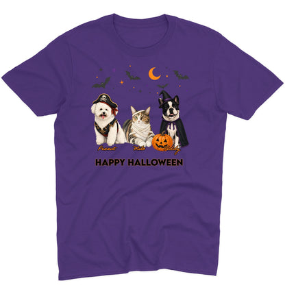 My Pets Halloween Lineup - Adult Unisex T-Shirt