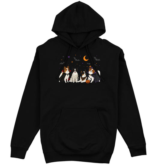Papillon Halloween Lineup - Adult Unisex Hoodie