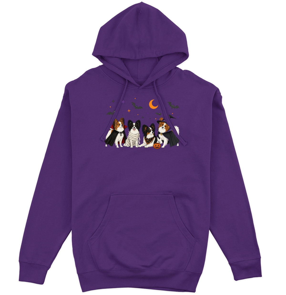 Papillon Halloween Lineup - Adult Unisex Hoodie