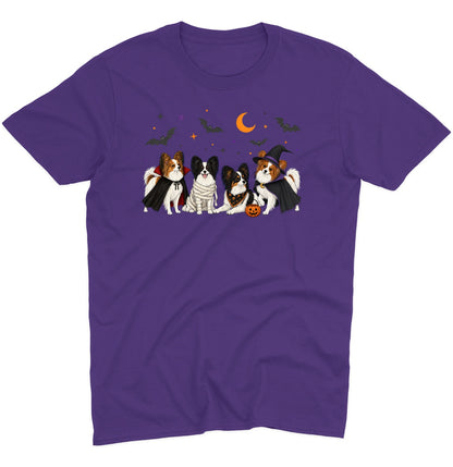 Papillon Halloween Lineup - Adult Unisex T-Shirt
