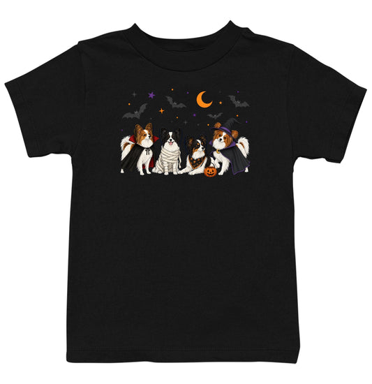 Papillon Halloween Lineup - Kids Unisex T-Shirt