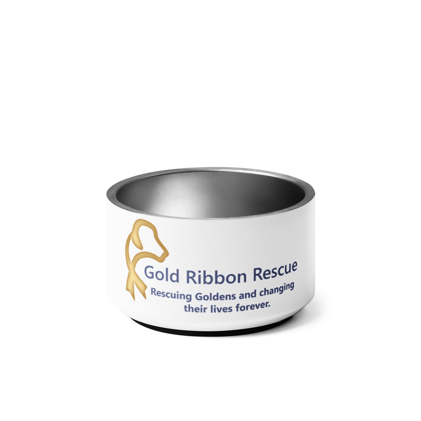 Gold Ribbon Logo - Pet bowl