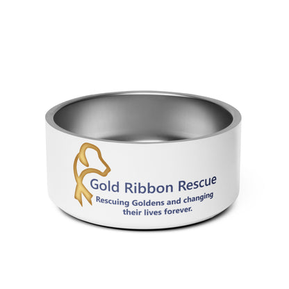 Gold Ribbon Logo - Pet bowl