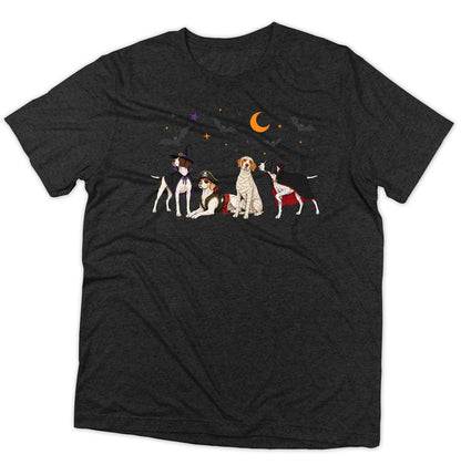 Pointer Halloween Lineup - Adult Tri-Blend T-Shirt