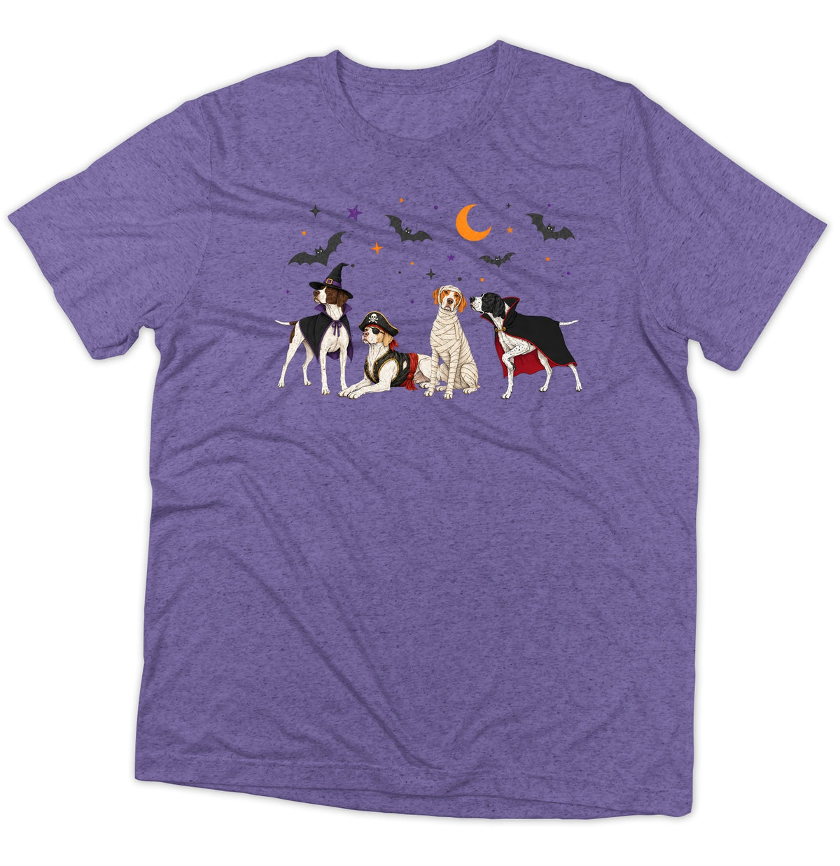 Pointer Halloween Lineup - Adult Tri-Blend T-Shirt