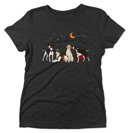 Pointer Halloween Lineup - Women's Tri-Blend T-Shirt