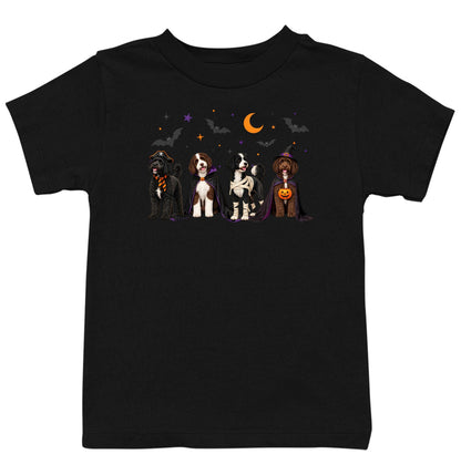 Portuguese Water Dog Halloween Lineup - Kids Unisex T-Shirt