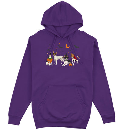Rat Terrier Halloween Lineup - Adult Unisex Hoodie
