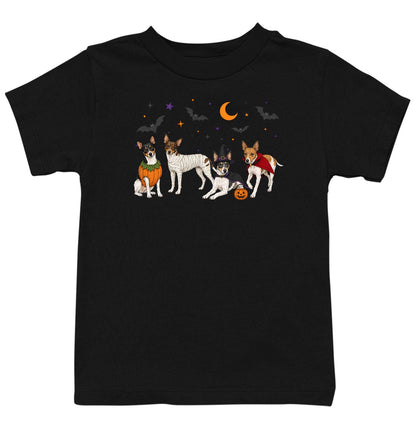 Rat Terrier Halloween Lineup - Kids Unisex T-Shirt