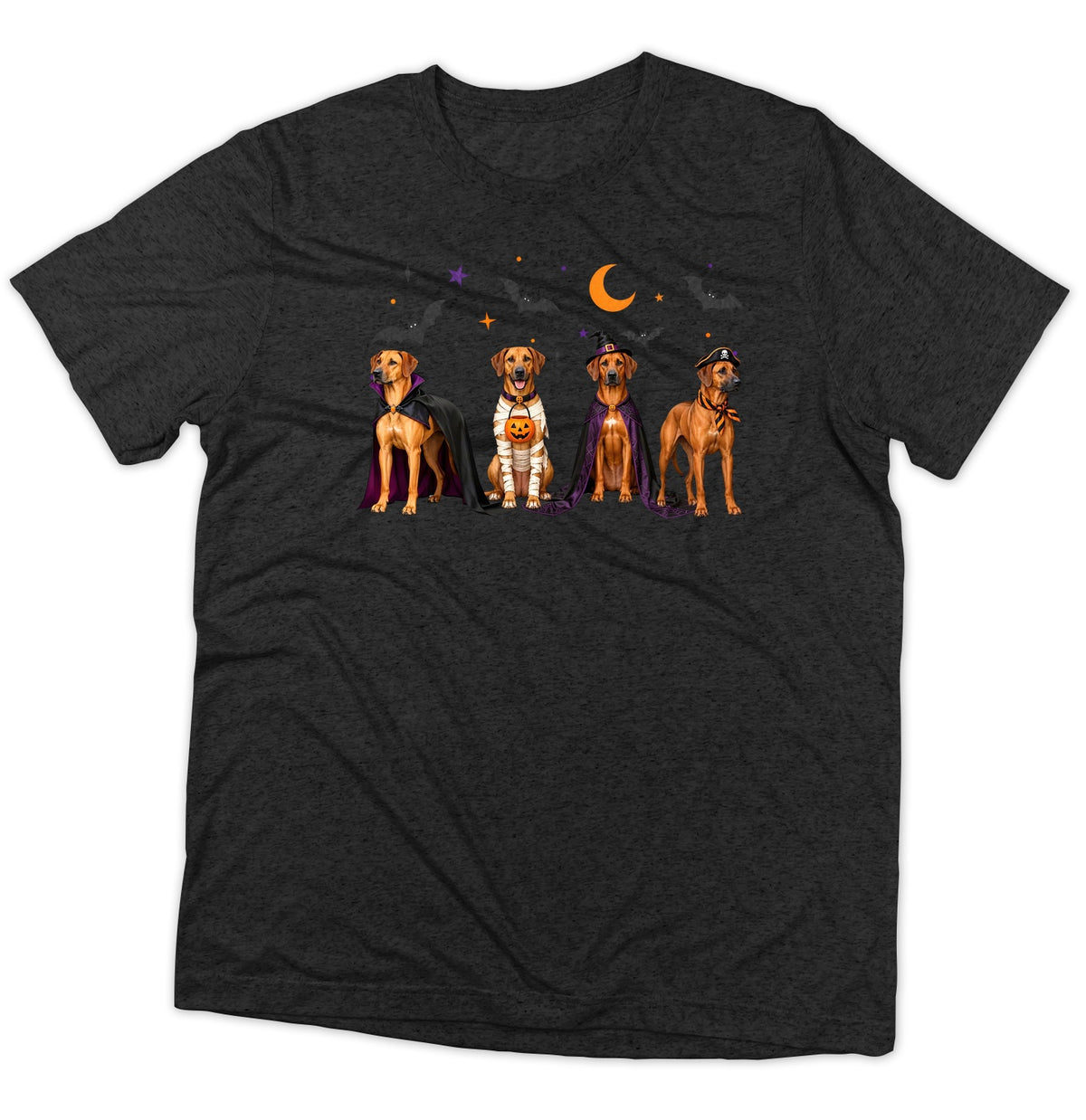 Rhodesian Ridgeback Halloween Lineup - Adult Tri-Blend T-Shirt