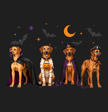 Rhodesian Ridgeback Halloween Lineup - Adult Tri-Blend T-Shirt
