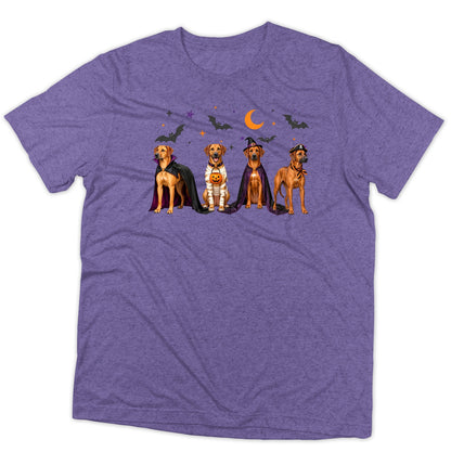 Rhodesian Ridgeback Halloween Lineup - Adult Tri-Blend T-Shirt