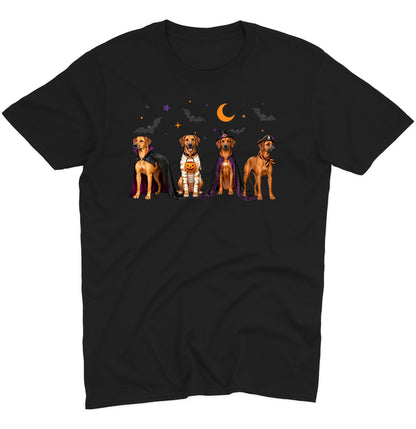 Rhodesian Ridgeback Halloween Lineup - Adult Unisex T-Shirt