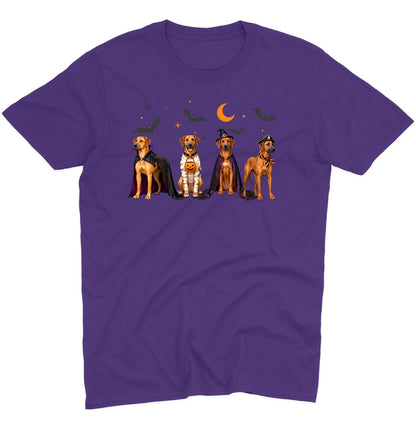 Rhodesian Ridgeback Halloween Lineup - Adult Unisex T-Shirt