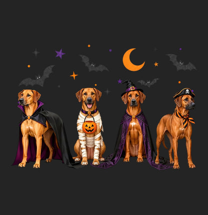 Rhodesian Ridgeback Halloween Lineup - Women's Tri-Blend T-Shirt