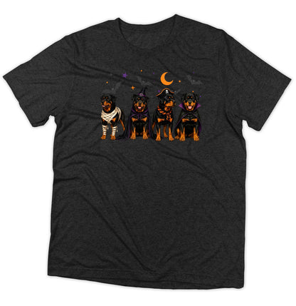 Rottweiler Halloween Lineup - Adult Tri-Blend T-Shirt