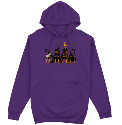 Rottweiler Halloween Lineup - Adult Unisex Hoodie