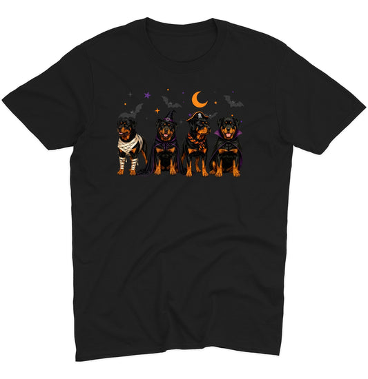 Rottweiler Halloween Lineup - Adult Unisex T-Shirt