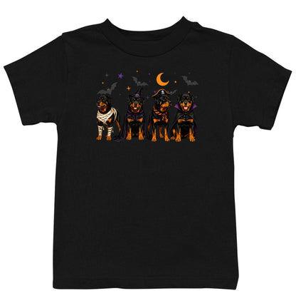 Rottweiler Halloween Lineup - Kids Unisex T-Shirt