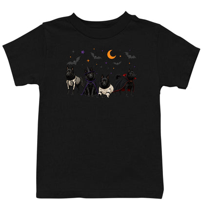 Schipperke Halloween Lineup - Kids Unisex T-Shirt