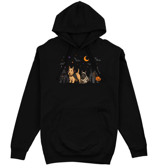 Scottish Terrier Halloween Lineup - Adult Unisex Hoodie