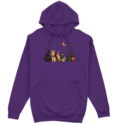 Scottish Terrier Halloween Lineup - Adult Unisex Hoodie