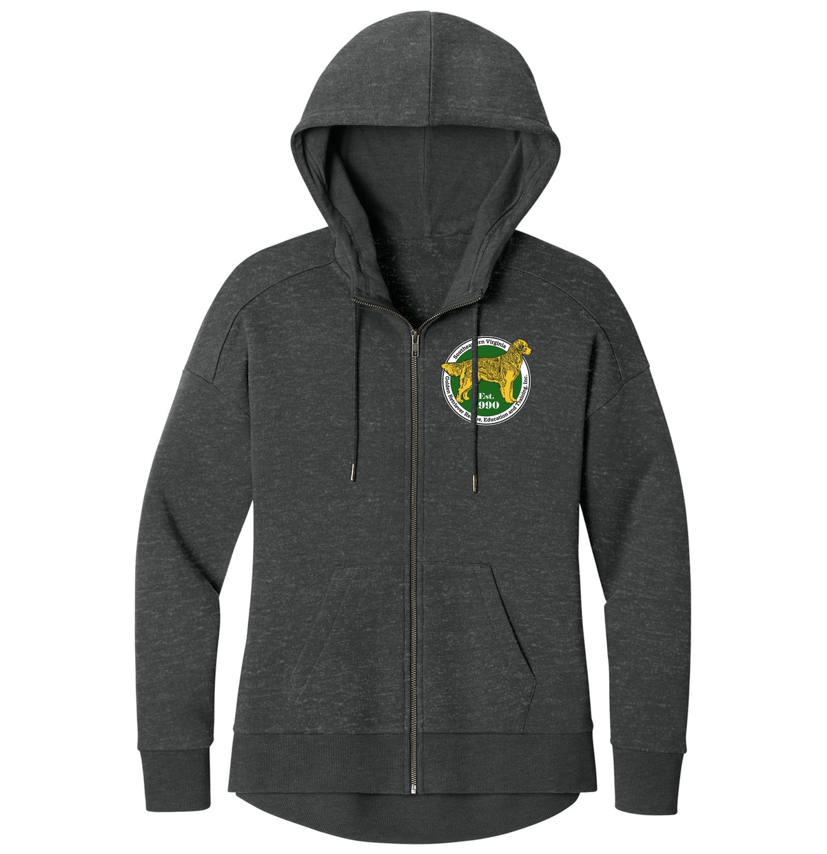 SEVA GRREAT Logo (Left Chest) - Women's Full-Zip Hoodie Sweatshirt