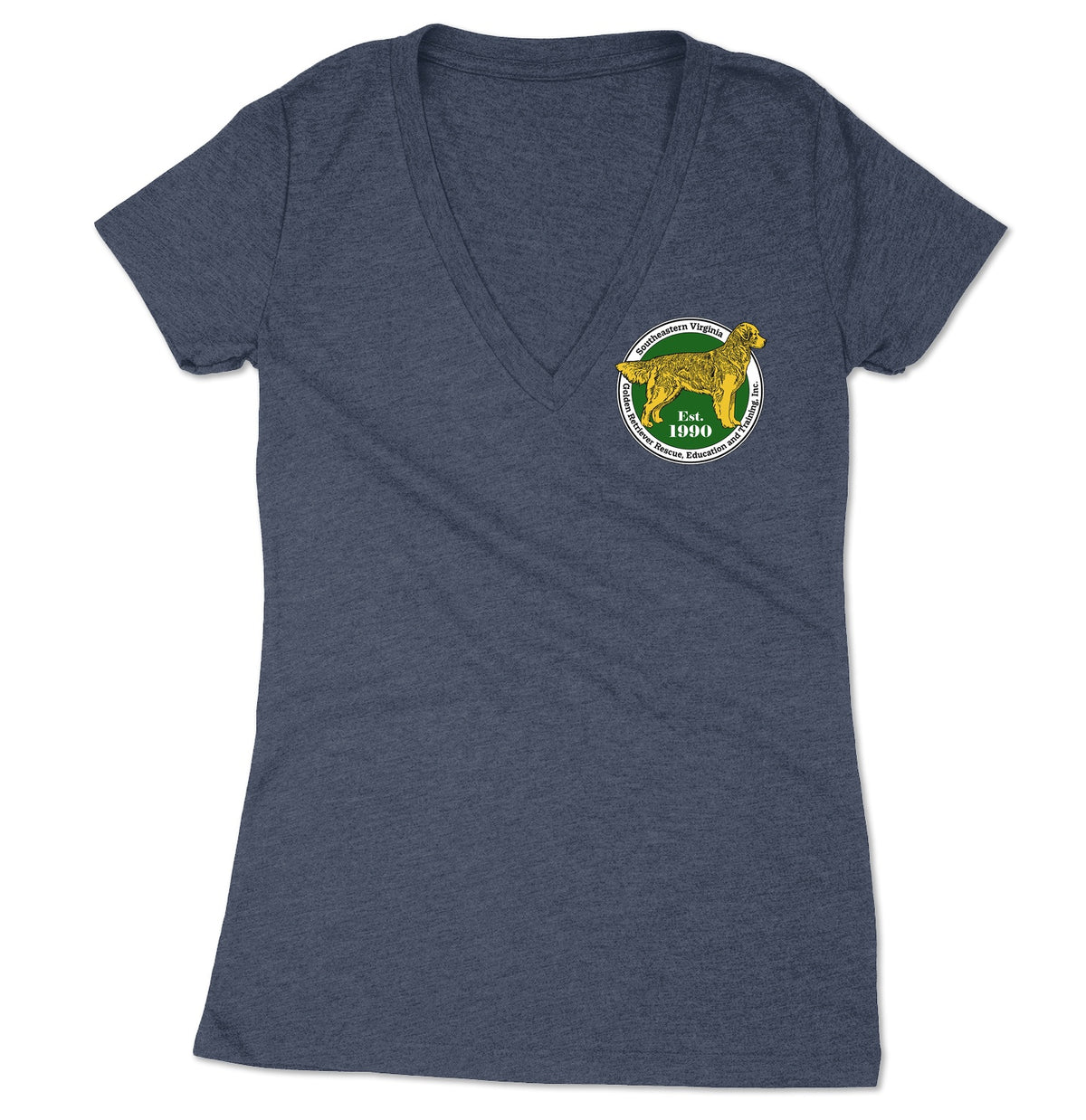 SEVA GRREAT Logo (Left Chest) - Women's V-Neck Tri-Blend T-Shirt