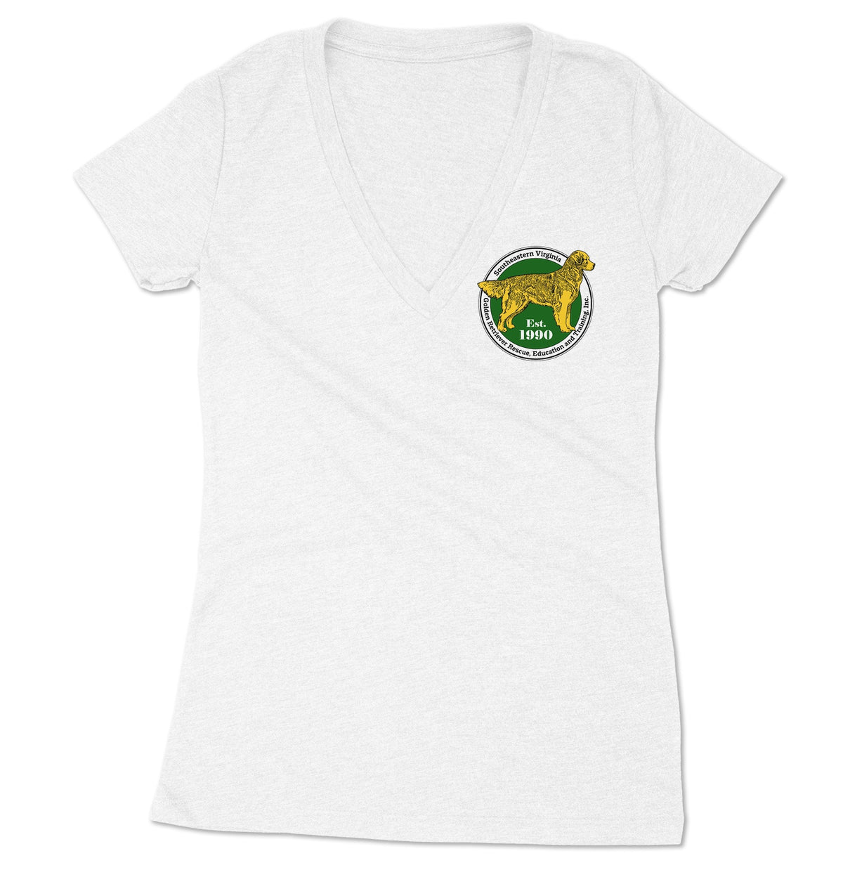 SEVA GRREAT Logo (Left Chest) - Women's V-Neck Tri-Blend T-Shirt