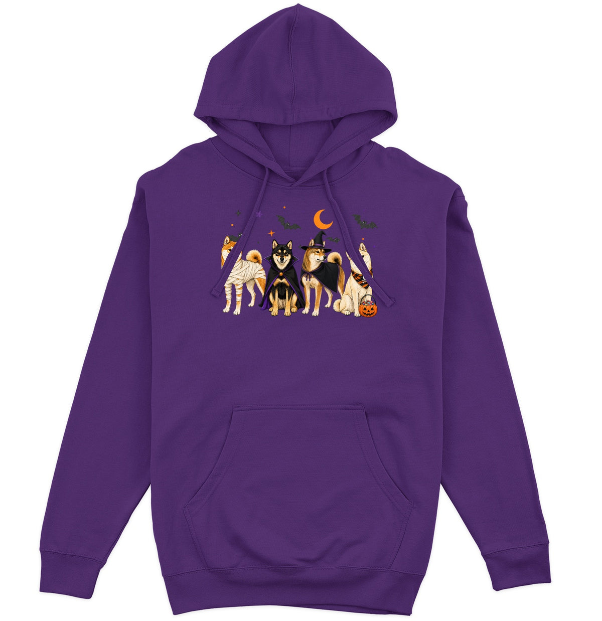 Shiba Inu Halloween Lineup - Adult Unisex Hoodie