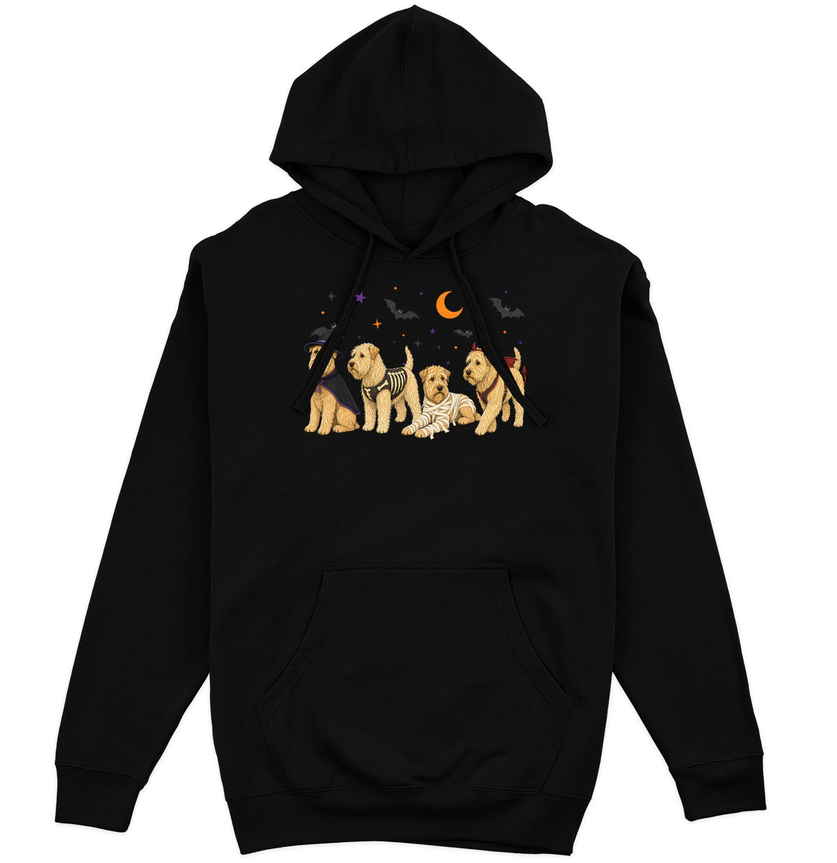 Soft Coated Wheaten Terrier Halloween Lineup - Adult Unisex Hoodie