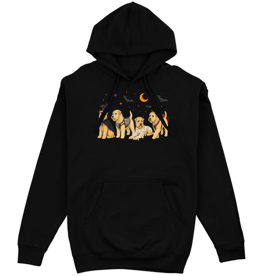 Soft Coated Wheaten Terrier Halloween Lineup - Adult Unisex Hoodie