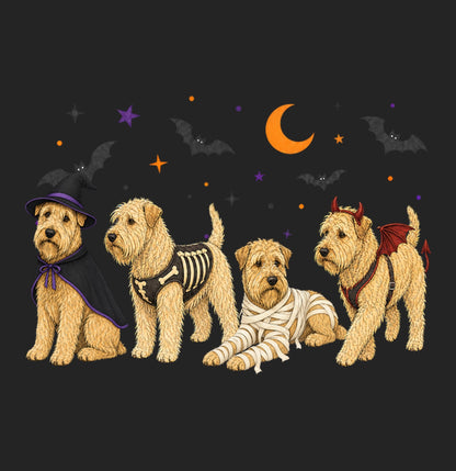 Soft Coated Wheaten Terrier Halloween Lineup - Women's Tri-Blend T-Shirt
