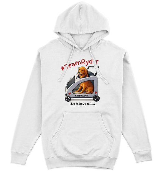 Team Ryder In Cart - Adult Unisex Hoodie Sweatshirt - Grey - 3X-Large - White