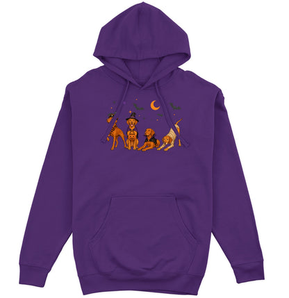 Vizsla Halloween Lineup - Adult Unisex Hoodie