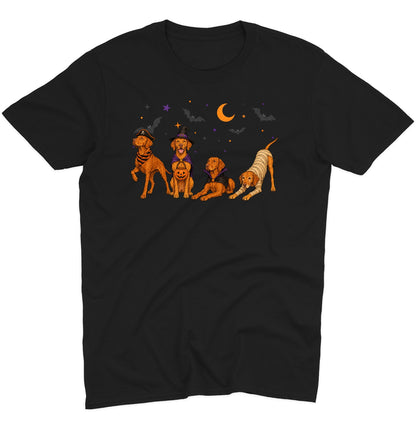 Vizsla Halloween Lineup - Adult Unisex T-Shirt