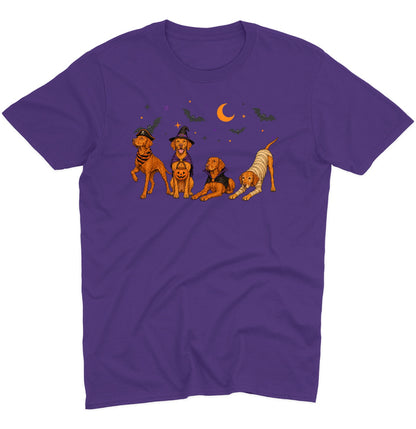 Vizsla Halloween Lineup - Adult Unisex T-Shirt