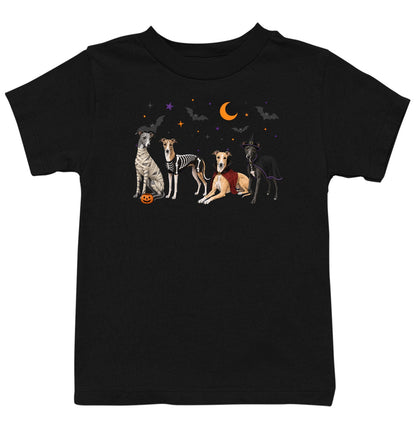 Whippet Halloween Lineup - Kids Unisex T-Shirt