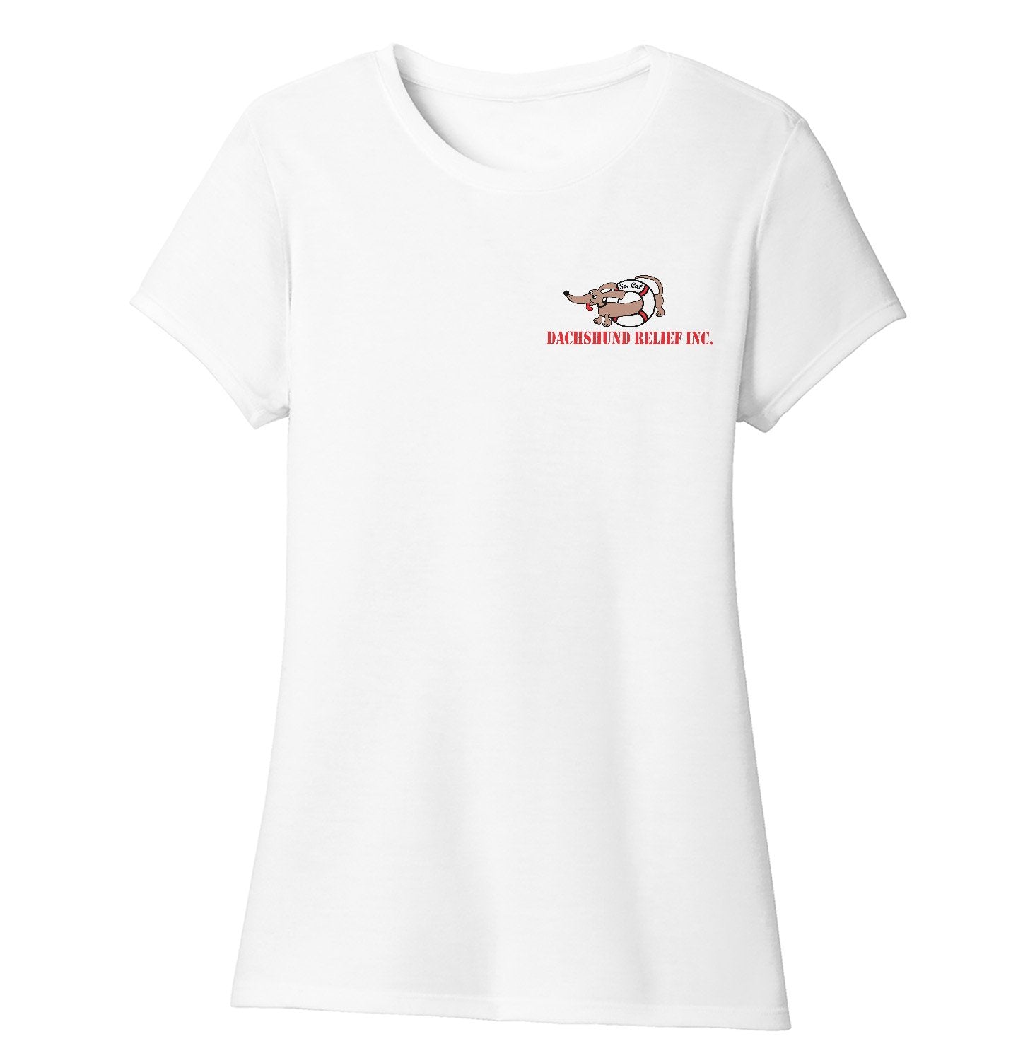 So Cal Dachshund Relief Left Chest Logo - Women's Tri-Blend T-Shirt