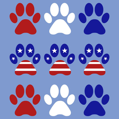 Patriotic Paws - Adult Tri-Blend T-Shirt