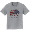 Bear Flag Overlay - Kids' Unisex T-Shirt