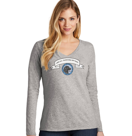 Animal Pride - LRC 90 Year Anniversary - Women's V-Neck Long Sleeve T-Shirt