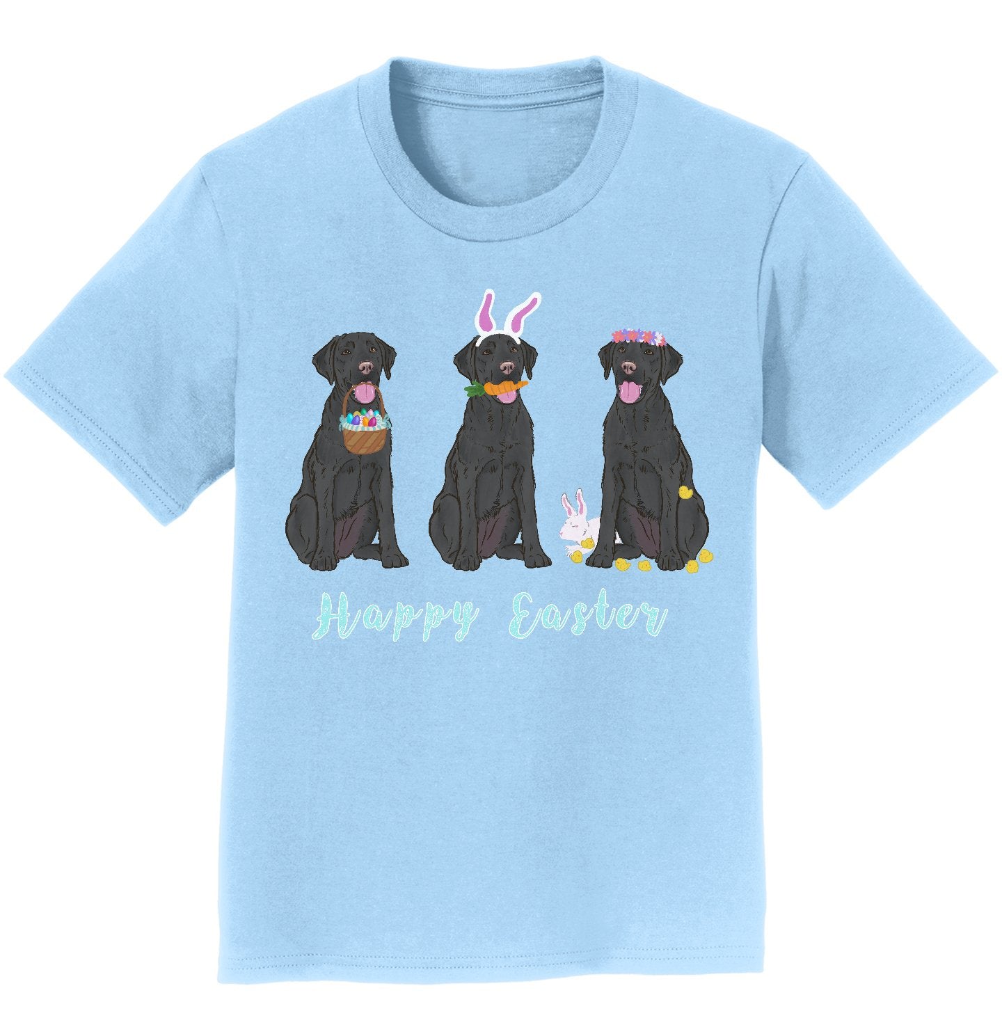 Animal Pride - Easter Black Labrador Line Up - Kids' Unisex T-Shirt