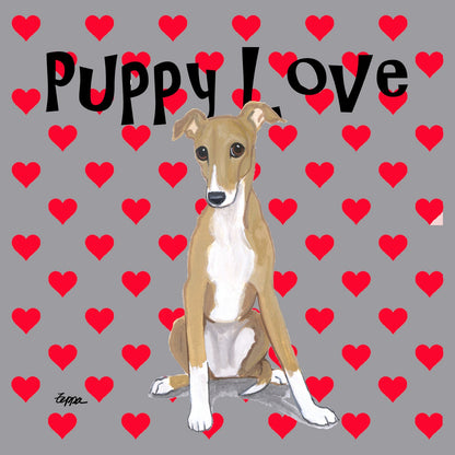 Greyhound Puppy Love - Adult Unisex T-Shirt