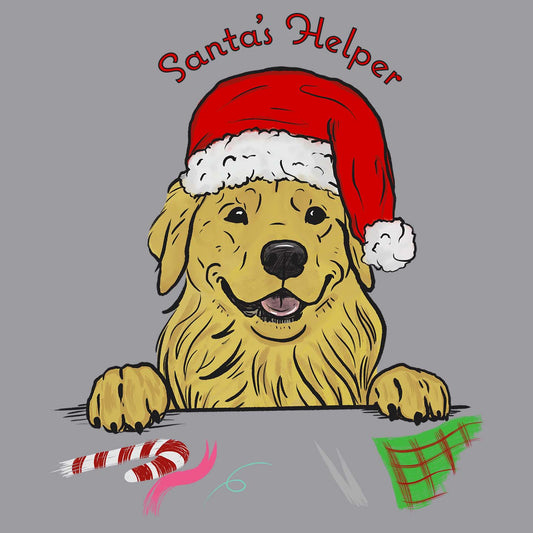 Santa Helper Golden - Adult Unisex Long Sleeve T-Shirt