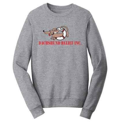 So Cal Dachshund Relief Logo - Adult Unisex Crewneck Sweatshirt