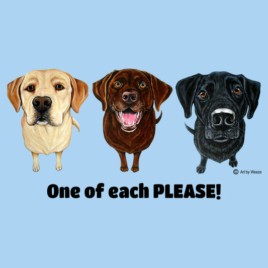 One of Each Labrador Please - Adult Unisex T-Shirt