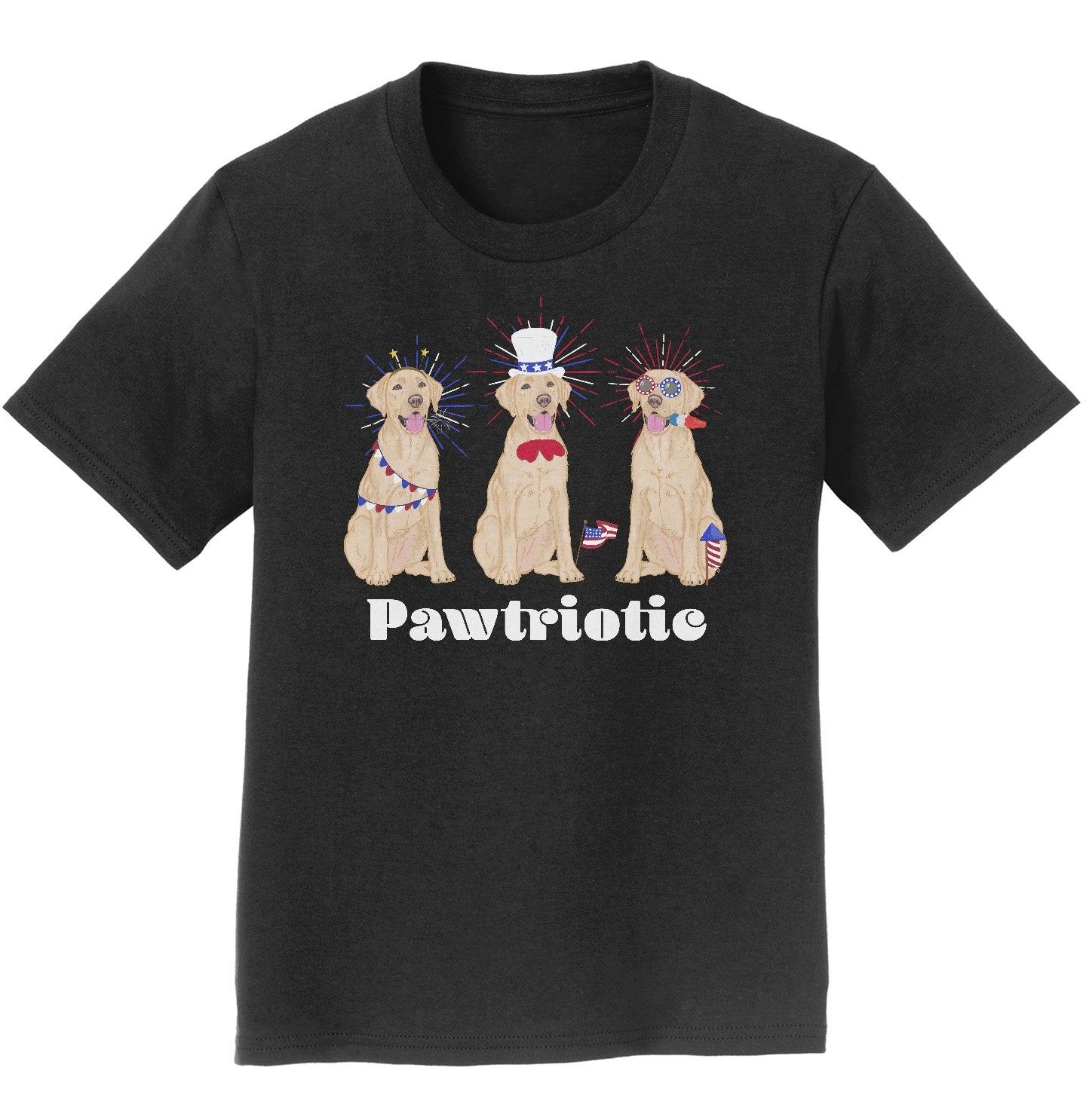 4th of July Patriotic Yellow Lab - Kids' Unisex T-Shirt