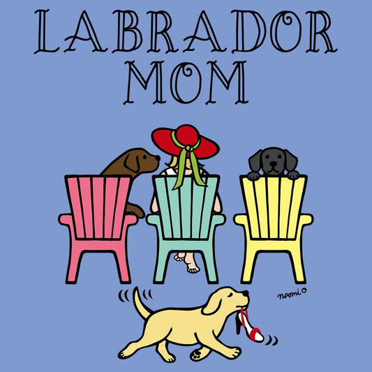 Labrador Dog Mom Deck Chairs - Women's Tri-Blend T-Shirt